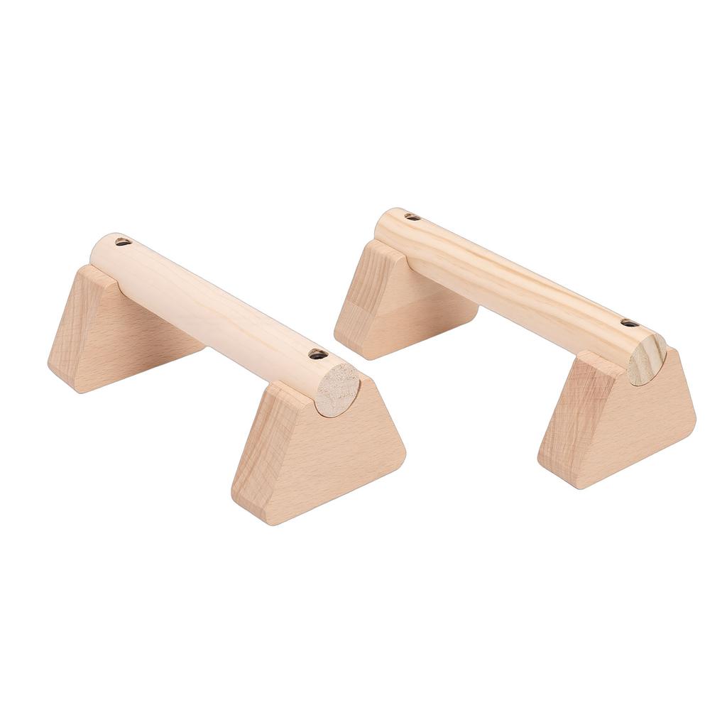 2 ks Dřevěné Push Up Stojany Dřevěný Balanční Paprsek Cvičební Vybavení pro Domácí Použití