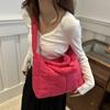 Nylon Space Cotton Handbag Solid Color Puffy Shoulder Bag Casual Cloud Tote Bag  Daily