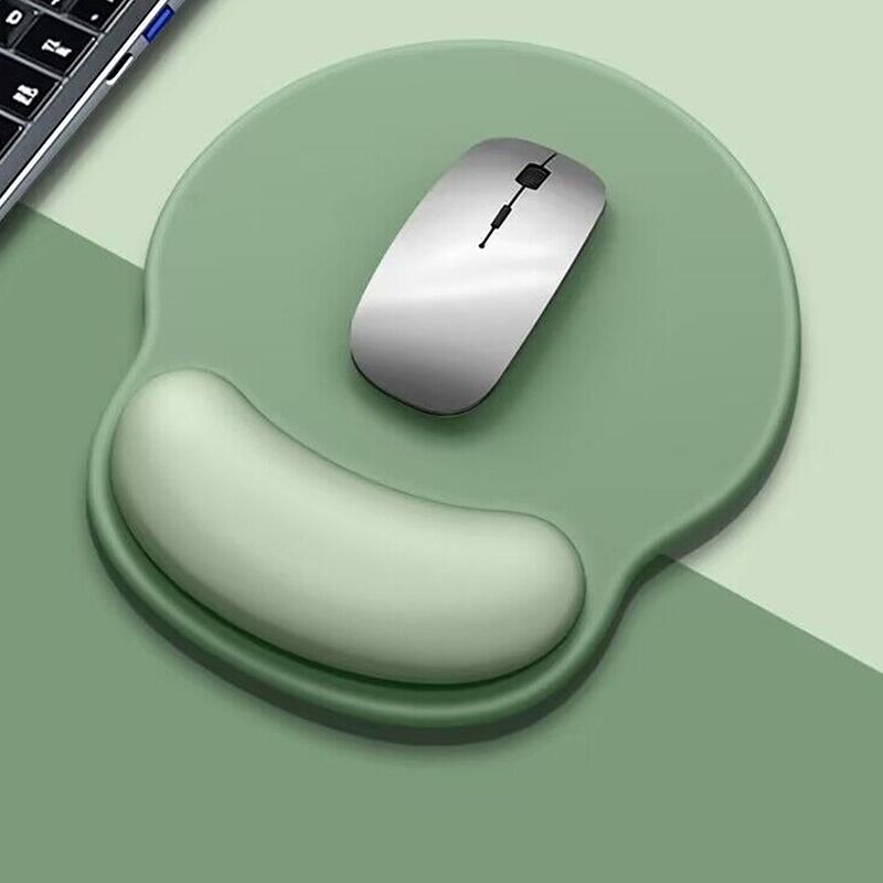 Ergonomic Mouse Pad with Gradient Colors Wrist Support Soft Cushion Non Slip Base for Laptop Desk