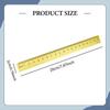 Brass Ruler Paperweight Bookmark Compact Calligraphy Practice Supplies Measuring for Drawing