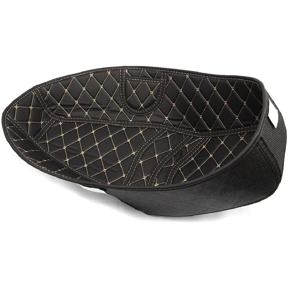 Motorcycle Seating Bucket Lining Mat Seat Bucket Pad PU Rear Cargo Trunk Liner Pad Rear Seat Protection Tool Fit for ADV160 ADV 160 (Black)