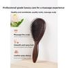 Ebony Wood Air Cushion Comb - Scalp Massager for Long Hair, Suitable for Men and Women