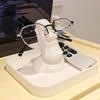 Eyeglass Holder Stand Easter Island Statue Storage Box Decorative Eyeglass Stand for Home Office Bedroom Living Room Study
