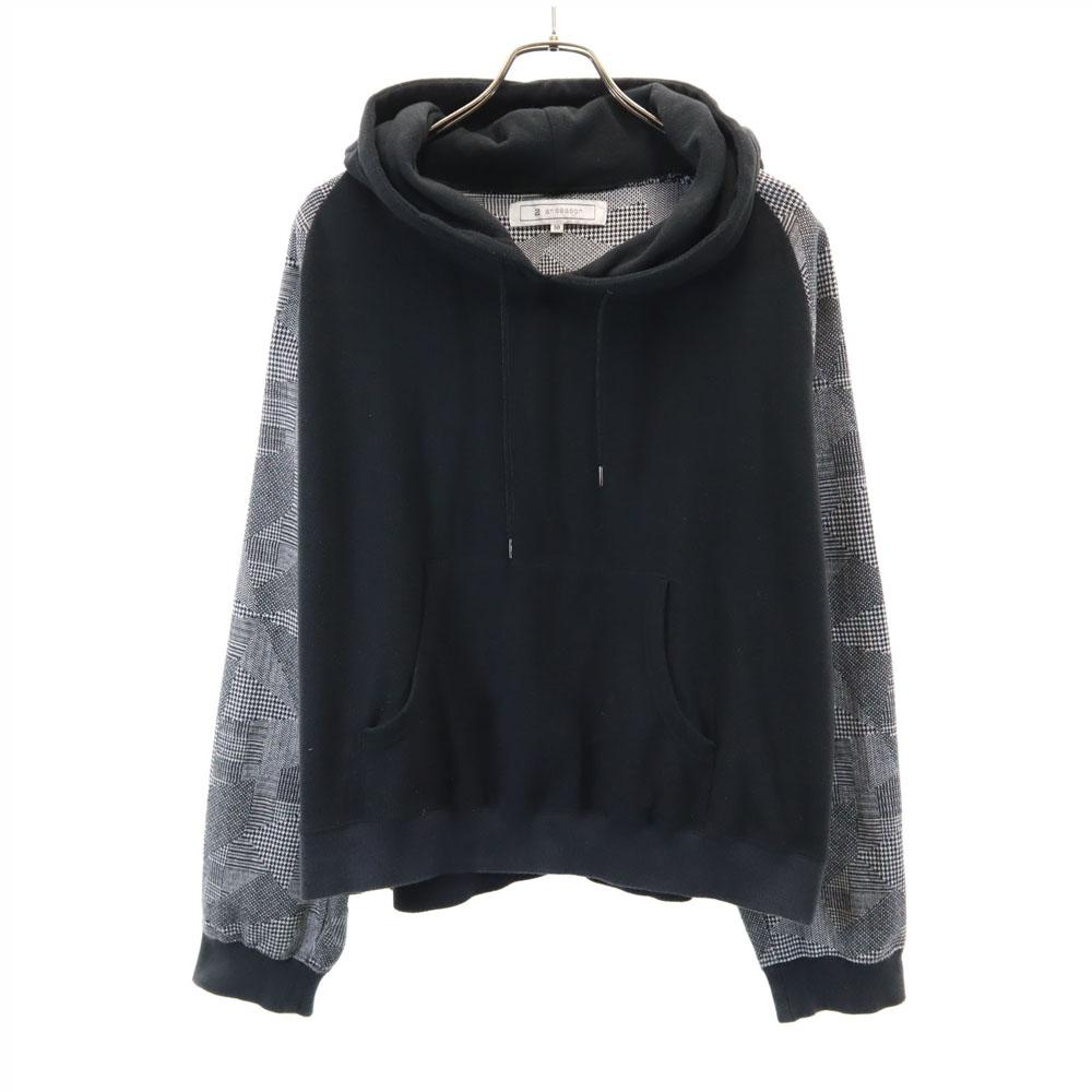 Anseason Made In Japan Anrealage Patchwork Pattern Long Sleeve Fleece Switching Parker Women Used