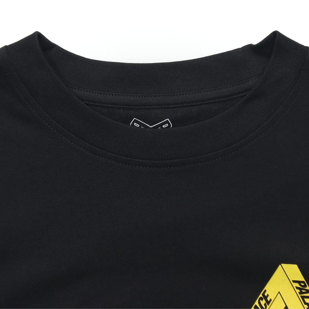 Palace Tri-To-Help T-Shirt Black/Yellow Unisex Tops P18TS227