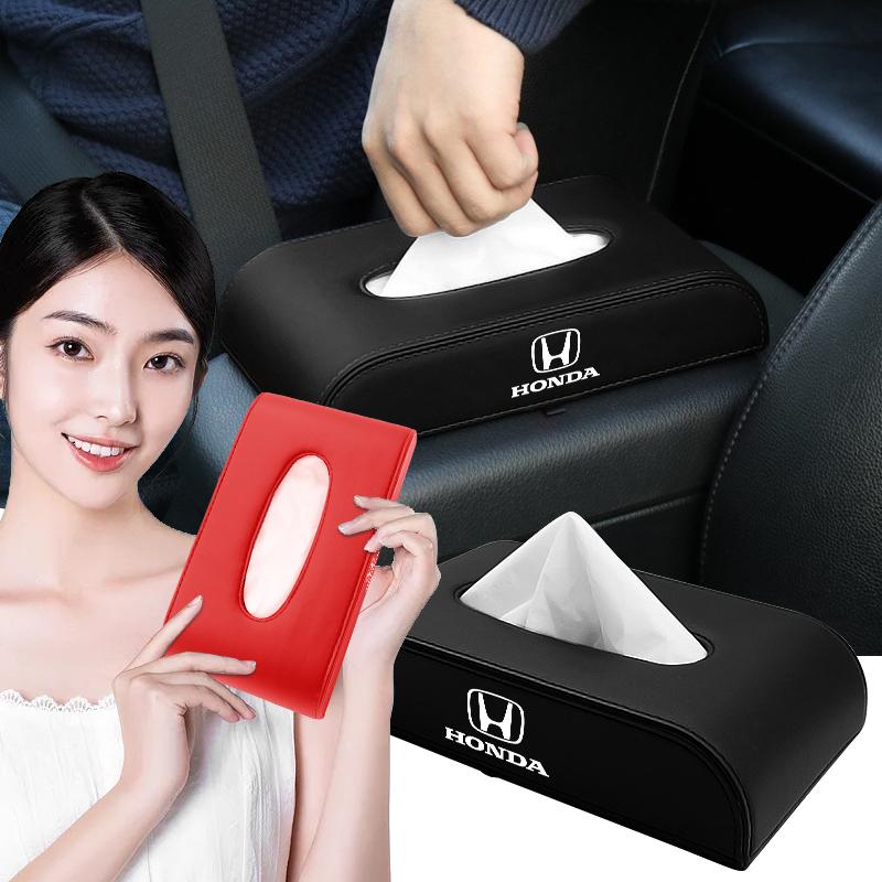 1Pcs Car Tissue Box Holder Armrest Box Storage Case Car Accessories For Honda Civic Odyssey Vezel Accord Pilot Fit XRV CRV HRV Dio