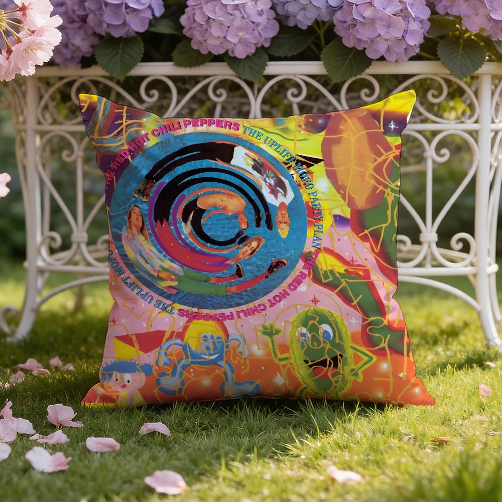Band R-Red Hot C-Chili Peppers Cushion Cover Home & Car Dual-Scene Pillow Cover: Reversible for Premium Comfort