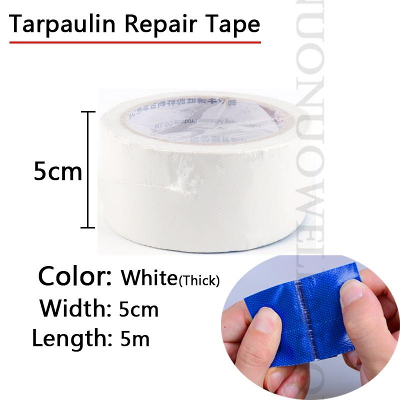 1Roll Universal Outdoor Awnings Tarp Truck Car PE PVC Tarpaulin Repair Glue Waterproof Adhesive Tape