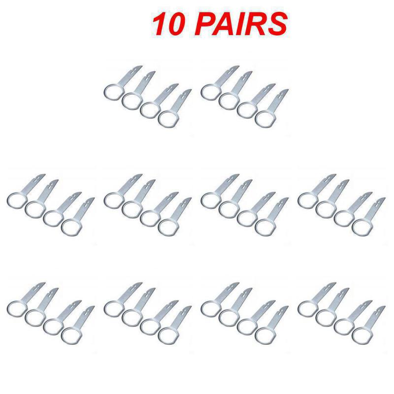 

10/20 пар автомобильных CD стерео радио инструмент для снятия серебристый металл автомобиль авто ключи для извлечения штифты автомобильные аксессуары