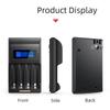 Chytrá LCD nabíječka pro 5-7 dobíjecích baterií