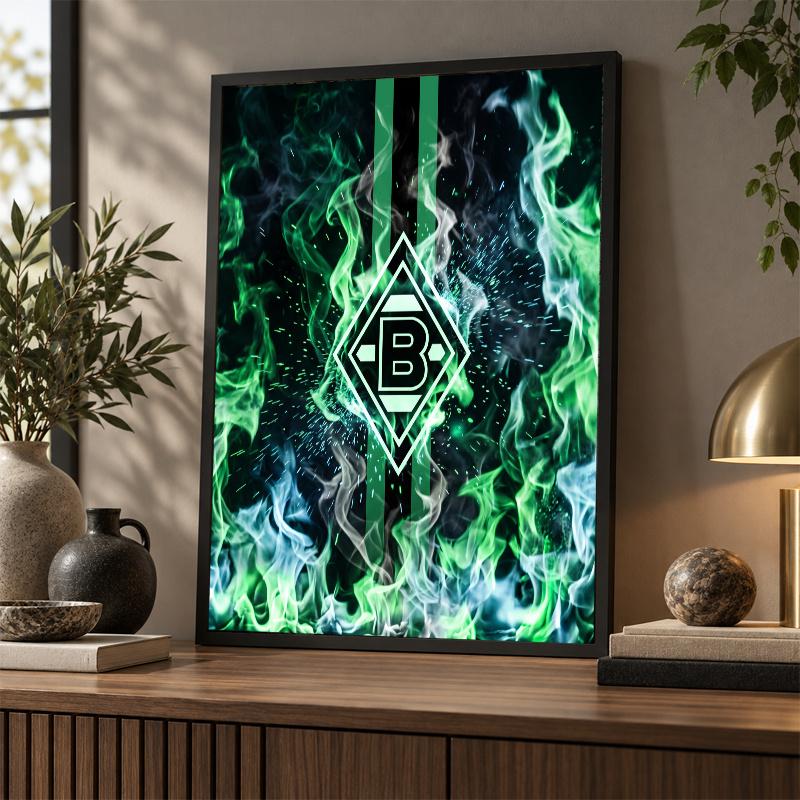 Borussia Mönchengladbach Diamond Painting Kit 5D Full Drill DIY Diamond Mosaic Wall Art Home Decor