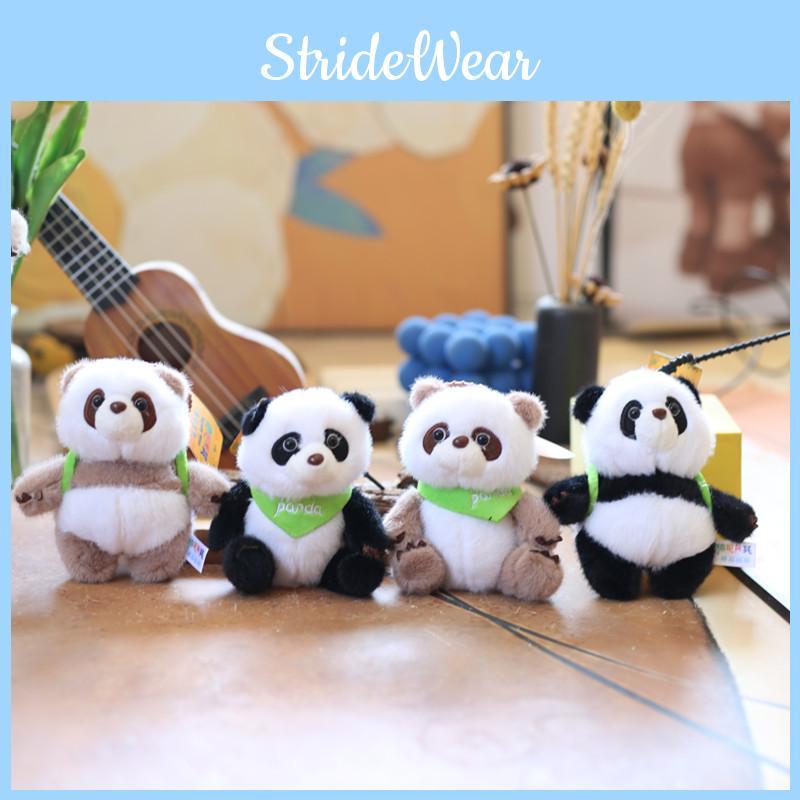 Cute Adorable Panda Plush Toy Keychain Soft Short Plush Stuffed Animal Accessory
