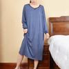 Unisex 300lbs Plus Size Long Sleeve Sleep Dress - Dralon Thermal Robe, Loose Warm Winter Pajamas for Men & Women