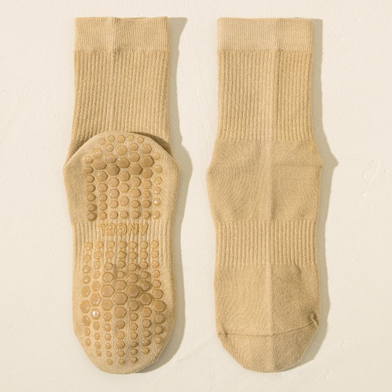 Yoga Socks Women's Professional Anti-slip Sports Mid-calf Socks Spring and Autumn Pilates Fitness Summer Shark Pants Long Socks