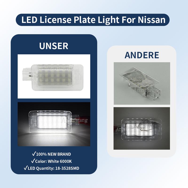 1x Led Interior Boot Trunk Luggage Compartment Light For Nissan Juke Leaf 11-17 Murano 15-21 Rouge 14-19 Versa 07-12 26490-ED000