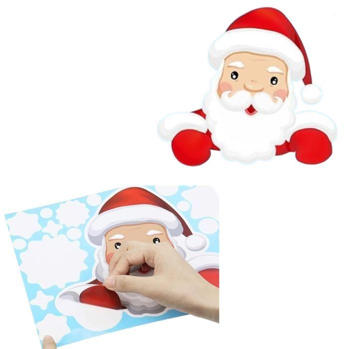 Christmas Sticker - 8 Decorative Plates for Window Glass Mirror Fridge Christmas Electrostatic Reusable Phonillico®