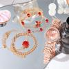 No Gift Box New Women's Watches Versatile Butterfly Dial Accessory Set of Five Pieces Suitable for Holiday Gifts