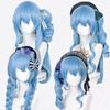 Cosplay Wig, Suisei Hoshima, Light Blue, Mixed Color, Heat-Resistant, Type A