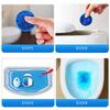 Blue Auto Flush Toilet Cleaner Tablets Bulk Long Lasting Bubble Freshener Discs For Bathroom Restroom Wc Hygiene Maintenance