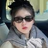 Vintage cat's eye white sunglasses women's tide UV protection Spice Girl Zhao Ruth polarized sunglasses TR