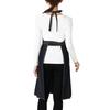Francfranc Denier Full Black Apron, Black, Women's Apron,