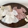 Sommer Baby Strampler Set Spitze Pünktchen Kleinkind Prinzessinnenkleid Säugling Mädchen Body Baby Strampler 0-24 Monate