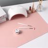 Nail Art Table Mat Pink Beauty Nail Pad Leather Soft Display Nail Practice Anti-slip Pad Nail Armrest Cushion