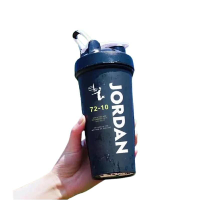 

Дорожный спортзал 600 мл Спортивный шейкер Бутылка для воды Питьевая Герметичная Прочный стакан Пластик Pure Black