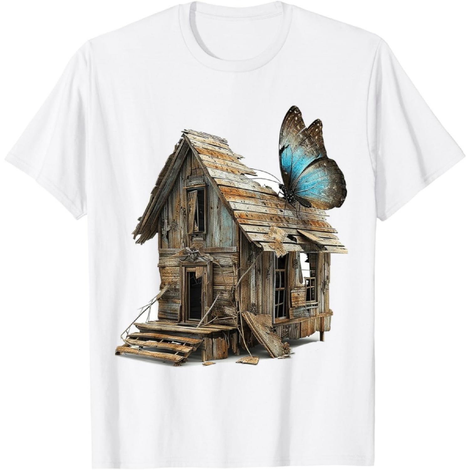 Butterfly Sculpture Animal Abstract Art Butterfly T-Shirt XXXXXL белый