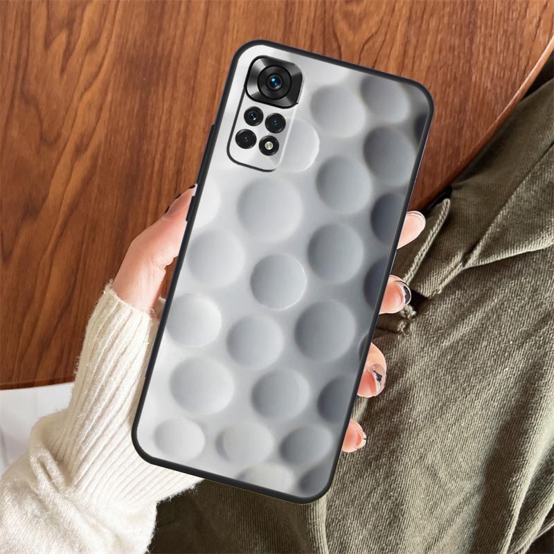 Golfbal Case Voor Xiaomi Redmi Note 14 Pro 13 12 11 10 15 Pro Plus Redmi 15 C 13 10C 12C 14C 13C Cover