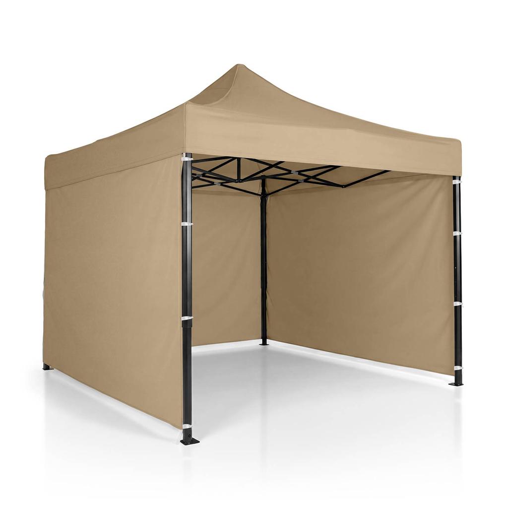 Gazebo da Giardino 3 Pareti 3 X 3M Beige Plonos