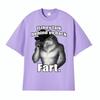 If They Talk Behind Yo Back Fart Wolf Literally Me Funny Meme Emo Tshirt Mens Clothing Harajuku Retro Oversized Cotton T Shirt