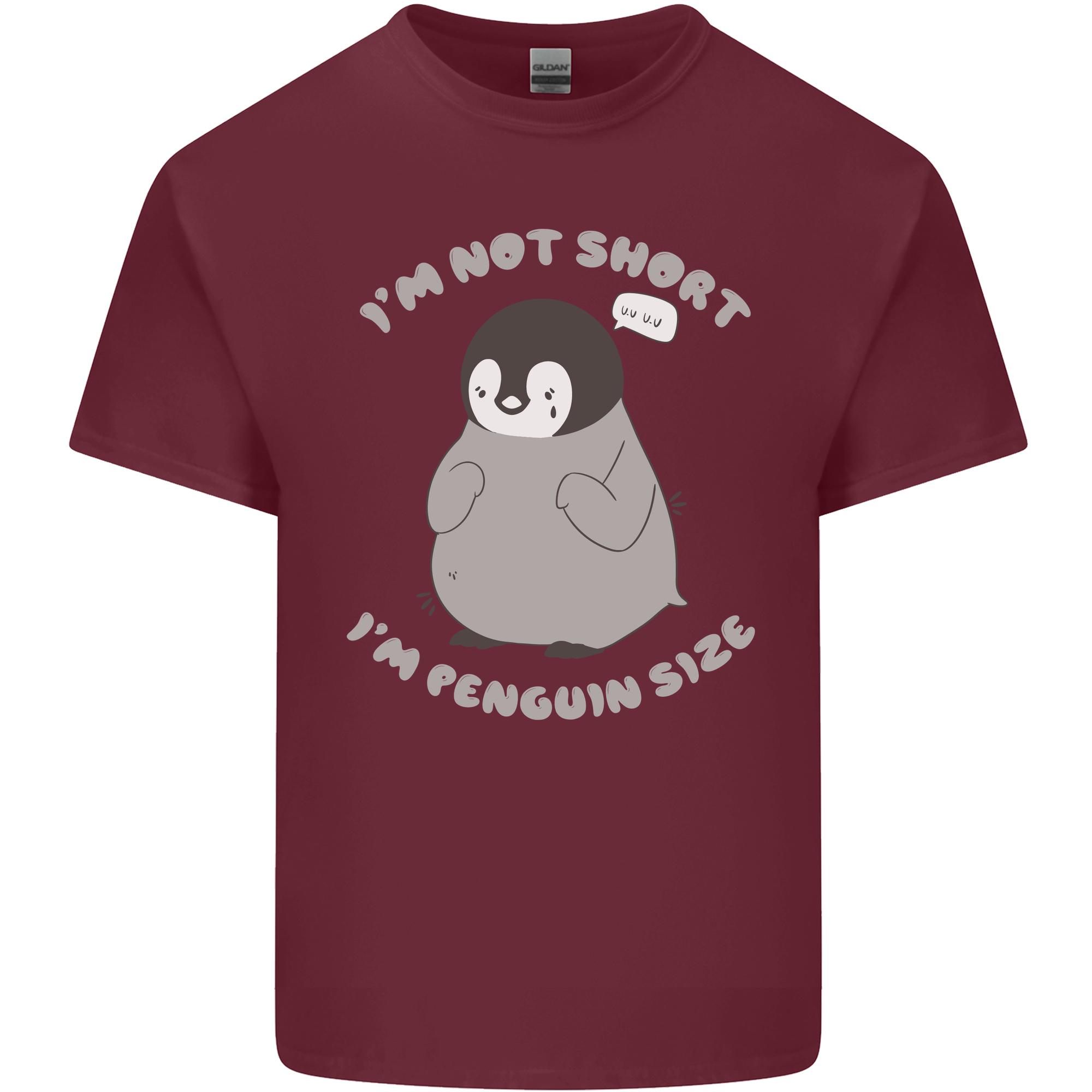 Im Not Short Im Penguin Size Funny Unisexs Light Cotton TShirt S
