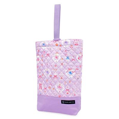 COLORFUL CANDY STYLE Shoe Case with Gusset for Indoor Shoes Elementary School Nursery School Entry Pretty Ballerina with Lace Pattern N3238700 Girls,