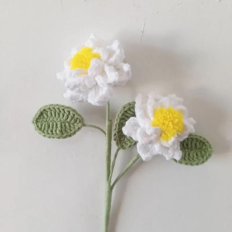 Hand Knitted Fruit Flower Faux Fruit Bouquet Lemon Blueberry Handmade Diy Faux Flower Bedroom Living Room Party Decoration Gifts