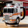 450ML Capacity Fire Rescue Mug Stainless Steel Ambulance/Police Car Designs Firefighting Coffee Mugs Handcrafted