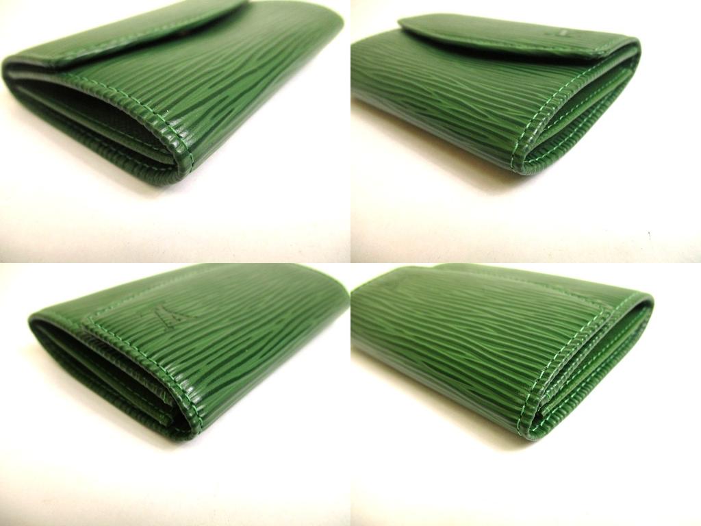 Authentic LOUIS VUITTON Epi Green Leather Coin Purse #a968  Pre-owned