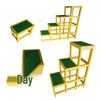 Insulated Fiberglass Telescopic A-Frame Articulated Ladder for Power Construction and Maintenance 