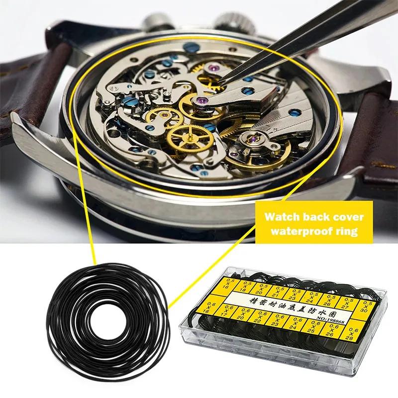 Watch Gasket 0.5mm/0.6mm/0.7mm/0.8mm O-Ring Waterproof Rubber Gasket For Watch Back Cover Case Watchmaker Repair Tools Accessory