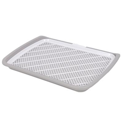 Puppy Potty Training Tray Detachable Washable Mesh Dog Pee Pad Holder Tray for Small Breed Dog