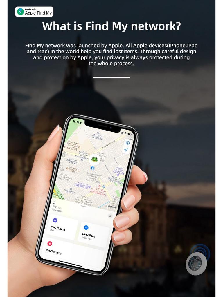 MFI Certified FindMy GPS Anti-Lost Device for Apple AirTag