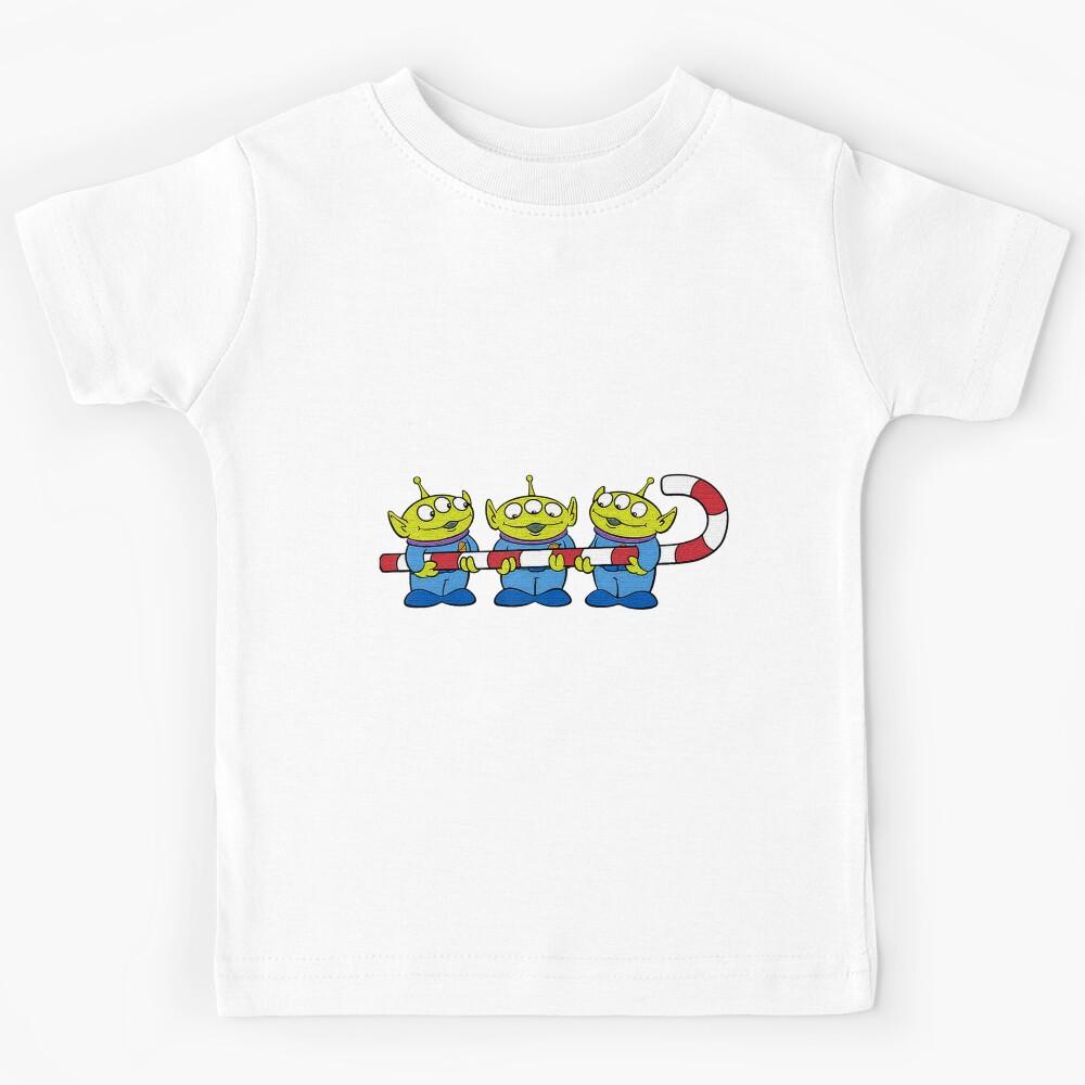 Cartoon Toy Comic  Aliens Candy Cane Christmas Kids T-Shirt 120