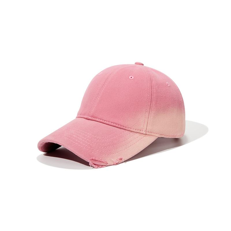 Do Old Holes Baseball Hat Personality Soft Top Men and Women Versatile Small Gradual Change Shading Cap