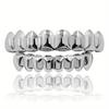Hip Hop 6/6 Teeth Grills Hip Hop 14K Gold Plated Tooth Caps Decor Braces Punk Cosplay Party Braces For Fashion Women Men Jewelry