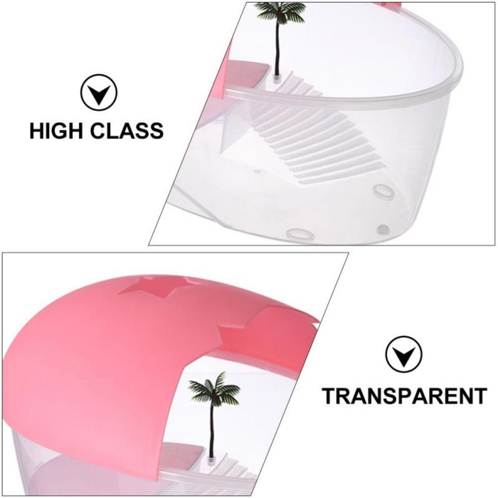 With Cover Turtle Hydroponic Box Recyclable Egg-shape Container Box  Terrarium Habitat