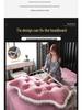 Princess Backrest Cushion: Soft Crystal Velvet, Removable & Washable Pillow for Tatami Bed