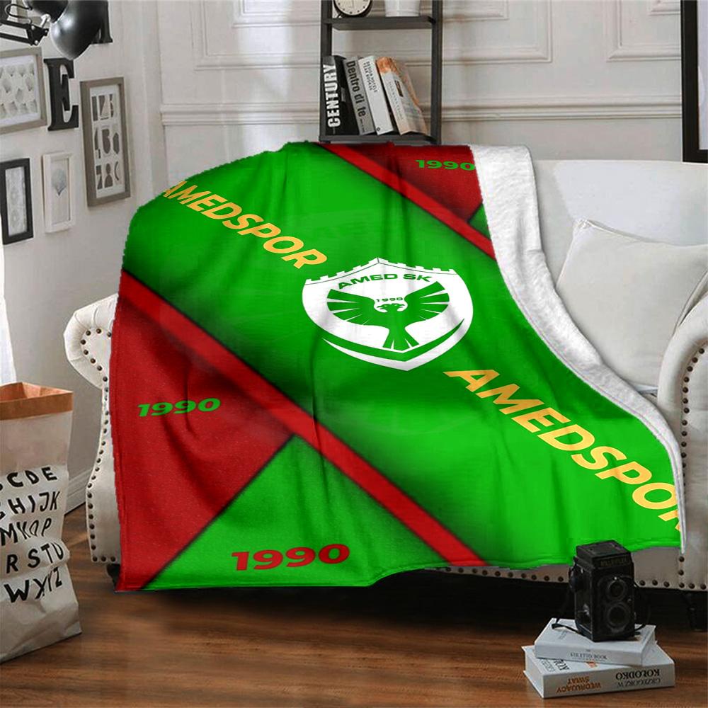 Amedspor Print Flannel Blanket High Quality Warm Comfortable Cover for All Seasons Perfect for Gifts Home Decor