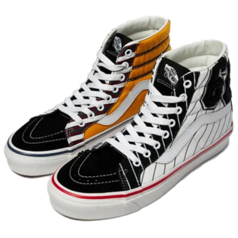Vans SK8 Hi Black White Red Sneakers VN0A38GF4GE