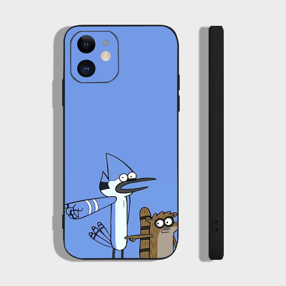 R-regular Cartoon Show Phone Case For IPhone 17 Air 16 15 14 13 Pro Max 11 12 Black Silicone Cover
