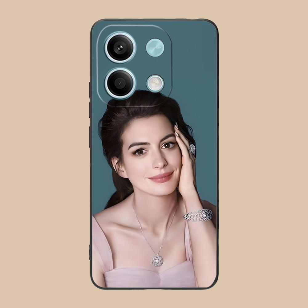Anne Hathaway Mobile Phone Case for POCO M7 M6 M5 M4 M3 X7 X6 X5 X4 X3 Pro GT 5G Colorful Printing Cover Cover Pretty Cellphones
